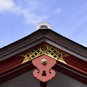 日本浅草寺的建筑细节