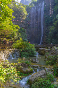 宜昌三峡大瀑布风景区夏日风光