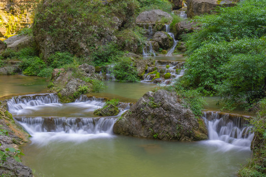 宜昌三峡大瀑布风景区夏日风光