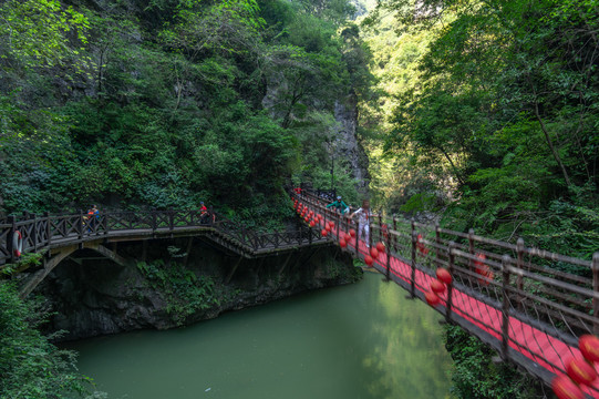 宜昌三峡大瀑布风景区夏日风光