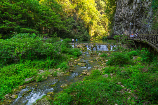 宜昌三峡大瀑布风景区夏日风光