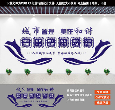 城市管理文化墻