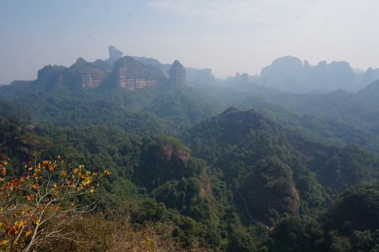 丹霞山双喜台观景