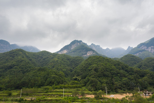 航拍秦岭