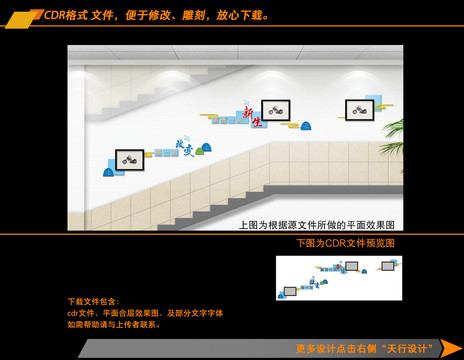 樓梯文化墻