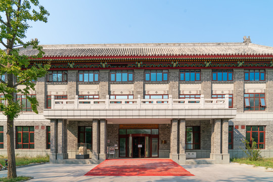 北京大学图书馆侧楼旧馆外景