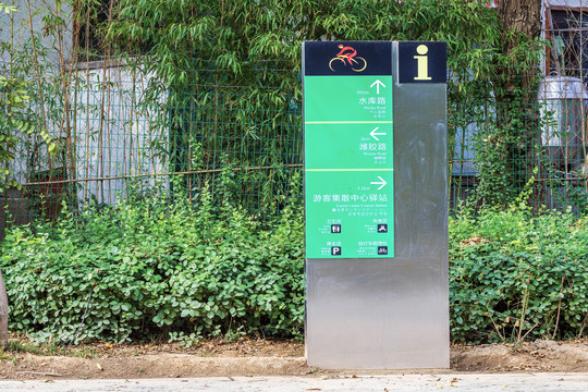 潍坊白浪绿洲湿地公园导示牌