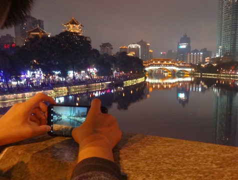 成都九眼桥夜景