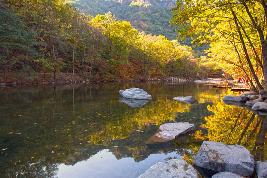 蒲石河秋天