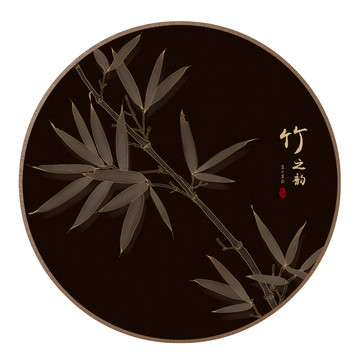 手繪竹裝飾畫