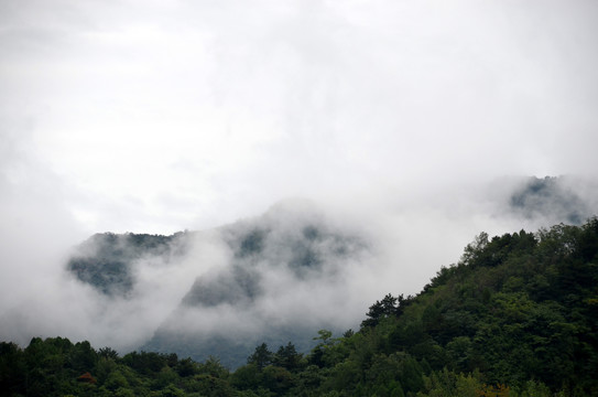 雨后太行云雾缭绕