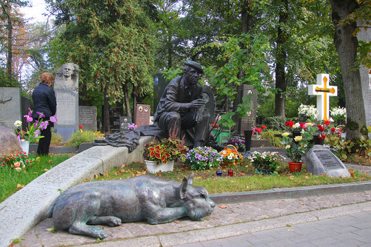莫斯科新圣女公墓尼库林墓狗