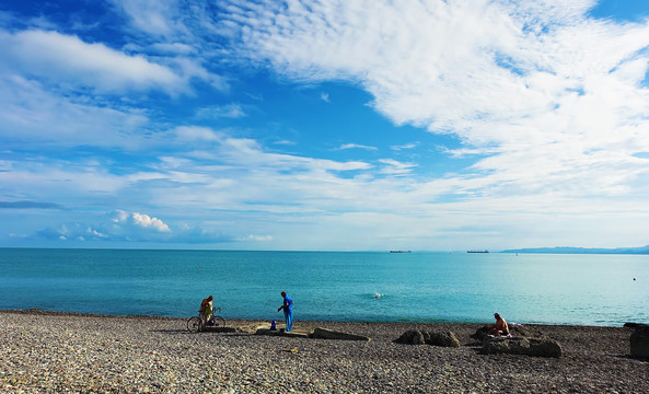 黑海卵石海滩