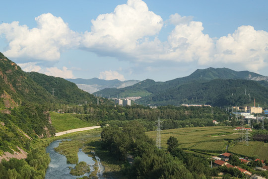 山沟里的庄稼地