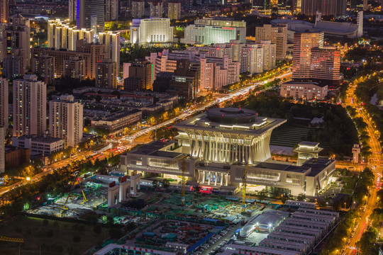 国学研究中心夜景全景