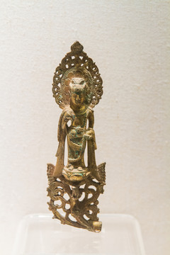 上海博物馆隋代菩萨鎏金铜像