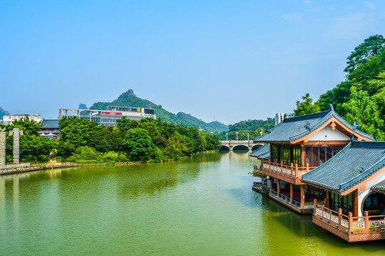 漓江遇龙河桂林山水