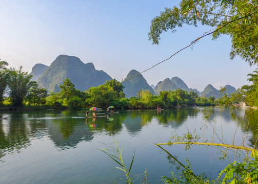 阳朔漓江遇龙河