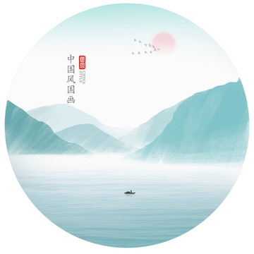意境水墨山水畫禪意山水