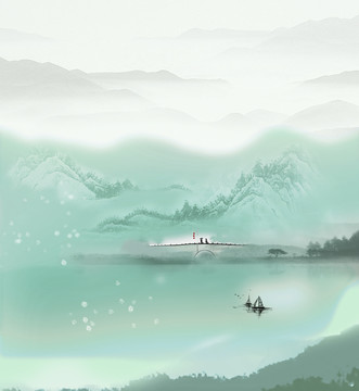 中國風水墨山水