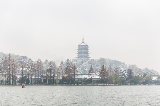 西湖雪景