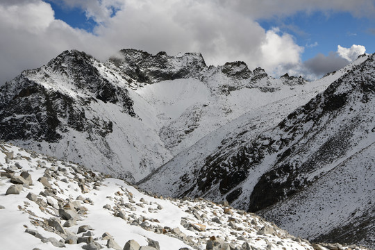 达古冰山雪峰