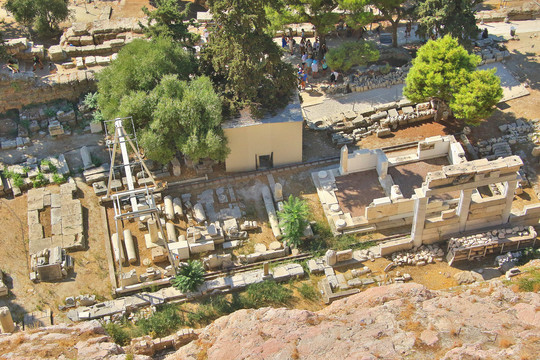 雅典卫城废墟小神庙