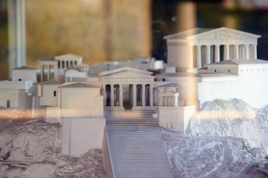雅典古集市雅典卫城模型