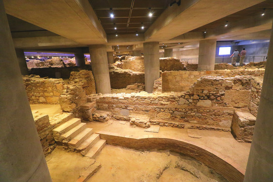 雅典卫城博物馆地下遗址遗迹