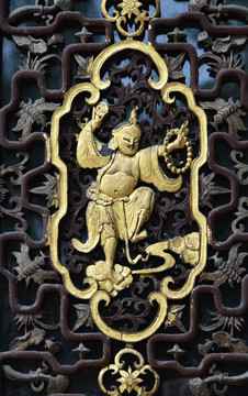 中式门窗雕花