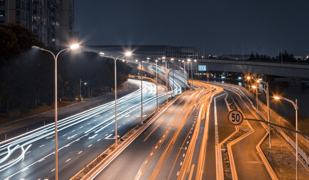 长宁路夜景