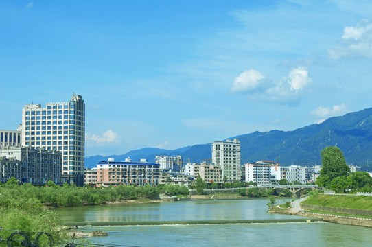 南平松溪城景