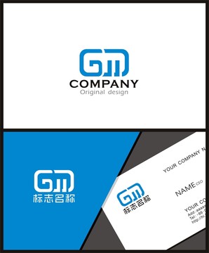 GM字母logo设计