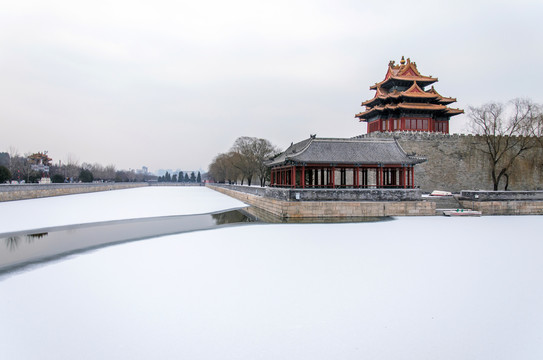 角楼雪景