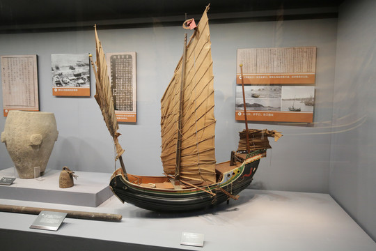 金家口航运术船模型