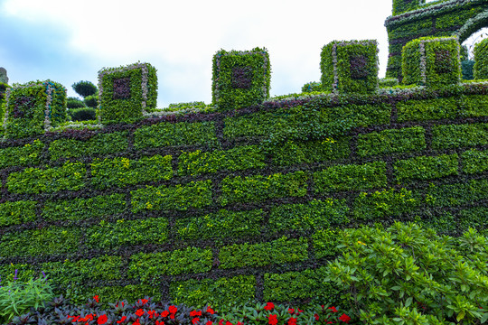 城墙绿植装饰