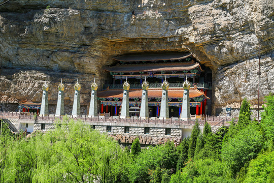 晋中介休绵山风景区介神庙