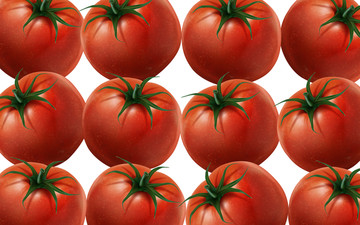 繁密排列番茄背景