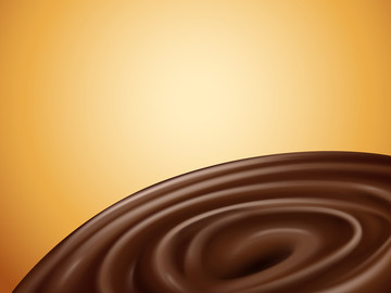 巧克力醬漩渦素材