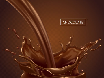 动态巧克力牛奶图片素材
