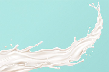 流动营养牛奶素材