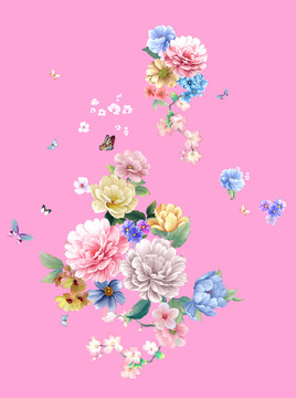 手繪花卉
