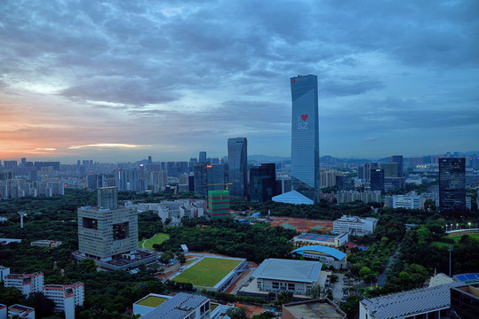 深圳南山汉京中心城市风光