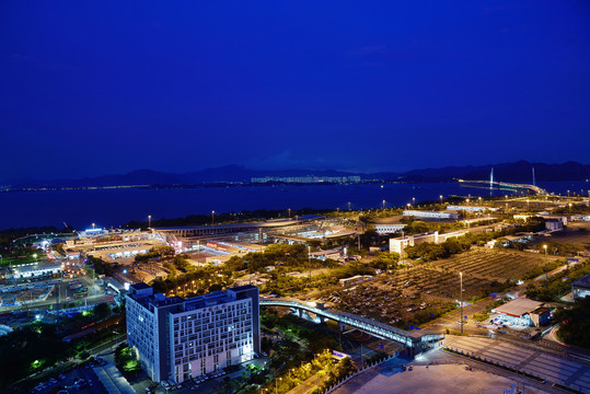 深圳湾口岸夜景