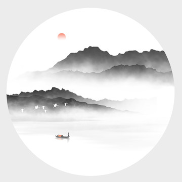 山水墨畫