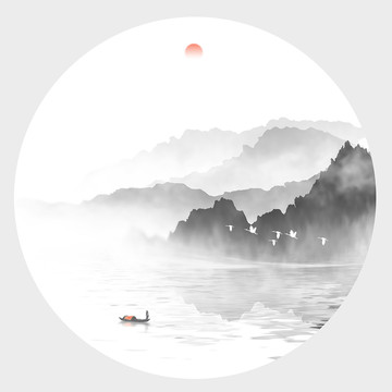 山水墨畫