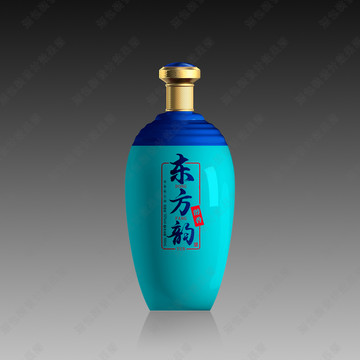 東方韻酒藍(lán)色酒瓶