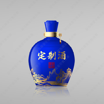 藍色酒瓶