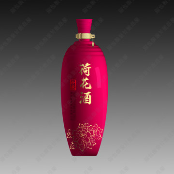 玫紅色酒瓶