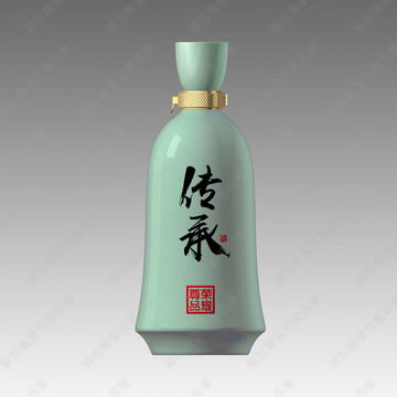 传承酒青瓷酒瓶